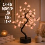 Cherry Blossom LED Tree Lamp – Warm Decorative Light for Home, Bedroom & Office