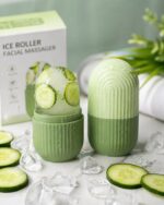 Cucumber Ice Roller for Face & Eyes – Reusable Facial Ice Roller for Puffiness, Cooling & Glowing Skin - Image 3