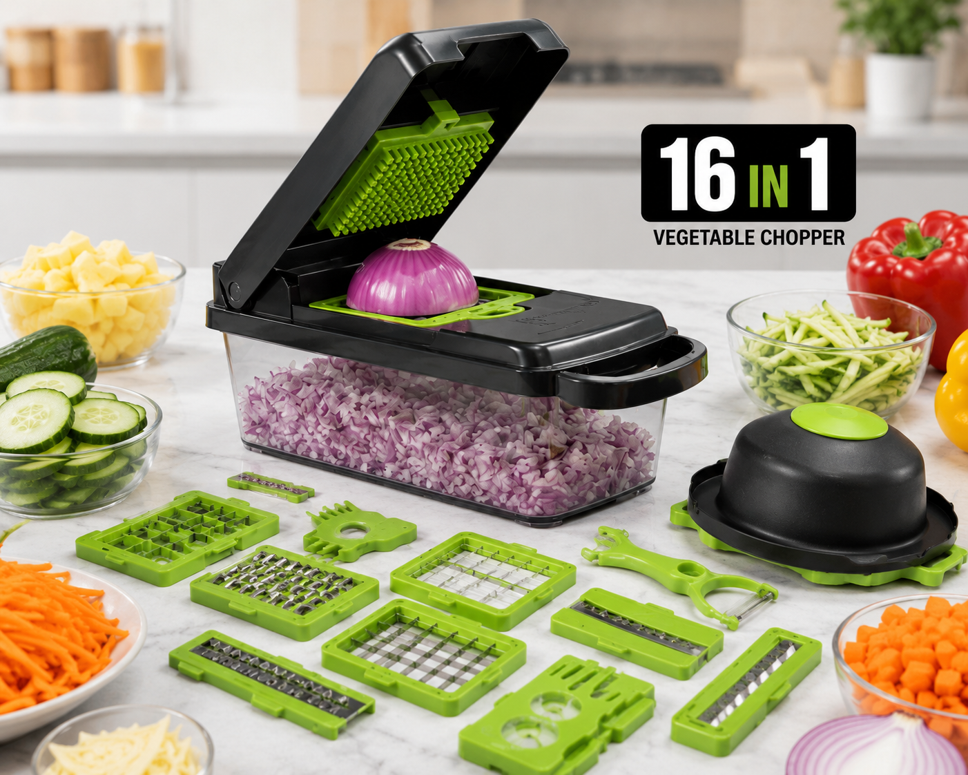 ChatGPTImageSep4_2026_11_56_00PM.png 16-in-1 Multifunctional Vegetable Chopper & Slicer | Manual Food Cutter with Storage Container - Image 1