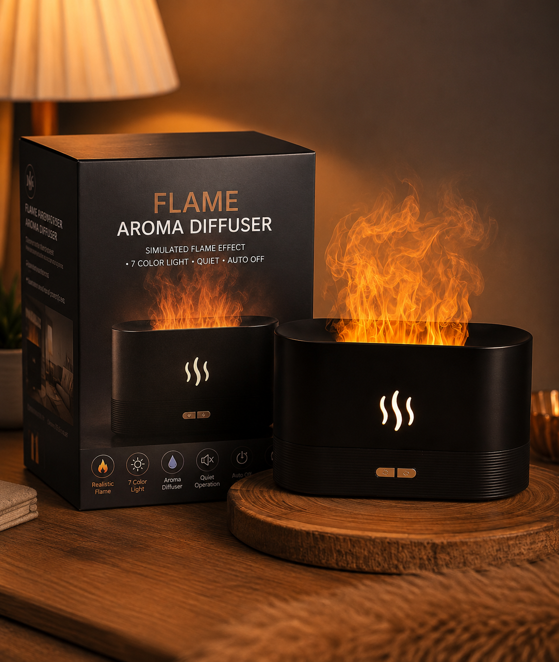ChatGPTImageSep5_2026_04_42_35AM.png Flame Effect Aroma Diffuser – Ultrasonic Essential Oil Diffuser with Mist & Ambient LED Light - Image 1