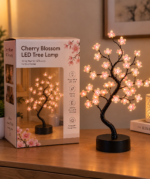 Cherry Blossom LED Tree Lamp – Warm Decorative Light for Home, Bedroom & Office - Image 4