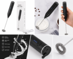 Electric Milk Frother & Coffee Mixer – Handheld Drink Whisk - Image 3