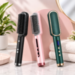 Electric Hair Straightening Brush – Fast Heating Hair Smoothing Comb with Adjustable Temperature - Image 2