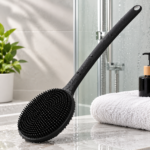 Long Handle Silicone Back Scrubber Brush – Double-Sided Body Exfoliating Shower Brush for Deep Cleaning & Massage - Image 2