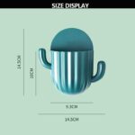 Cactus Toothbrush & Toothpaste Holder – Wall Mounted Bathroom Organizer - Image 3