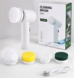 Electric Spin Cleaning Brush – Multi-Purpose Scrubber with Replaceable Brush Heads - Image 2