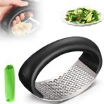 Manual Garlic Press & Mincer – Stainless Steel Garlic Crusher for Kitchen - Image 2