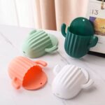 Cactus Toothbrush & Toothpaste Holder – Wall Mounted Bathroom Organizer - Image 4