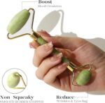 Natural Jade Facial Roller – Double-Ended Face Massage & Skincare Tool - Image 3