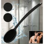 Long Handle Silicone Back Scrubber Brush – Double-Sided Body Exfoliating Shower Brush for Deep Cleaning & Massage - Image 5