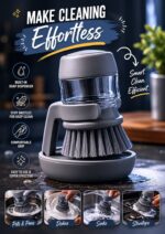 Soap Dispensing Dish Brush – 2-in-1 Kitchen Scrub Brush with Built-In Soap Dispenser - Image 3