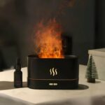 Flame Effect Aroma Diffuser – Ultrasonic Essential Oil Diffuser with Mist & Ambient LED Light - Image 2