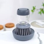 Soap Dispensing Dish Brush – 2-in-1 Kitchen Scrub Brush with Built-In Soap Dispenser - Image 4