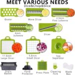 16-in-1 Multifunctional Vegetable Chopper & Slicer | Manual Food Cutter with Storage Container - Image 3
