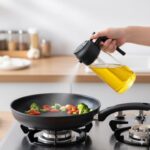 2-in-1 Glass Oil Sprayer & Dispenser Bottle – Cooking Oil Spray & Pour Bottle