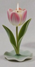 Blooming Tulip Flower Candle – Aesthetic Decorative Candle for Home & Room Décor - Image 2